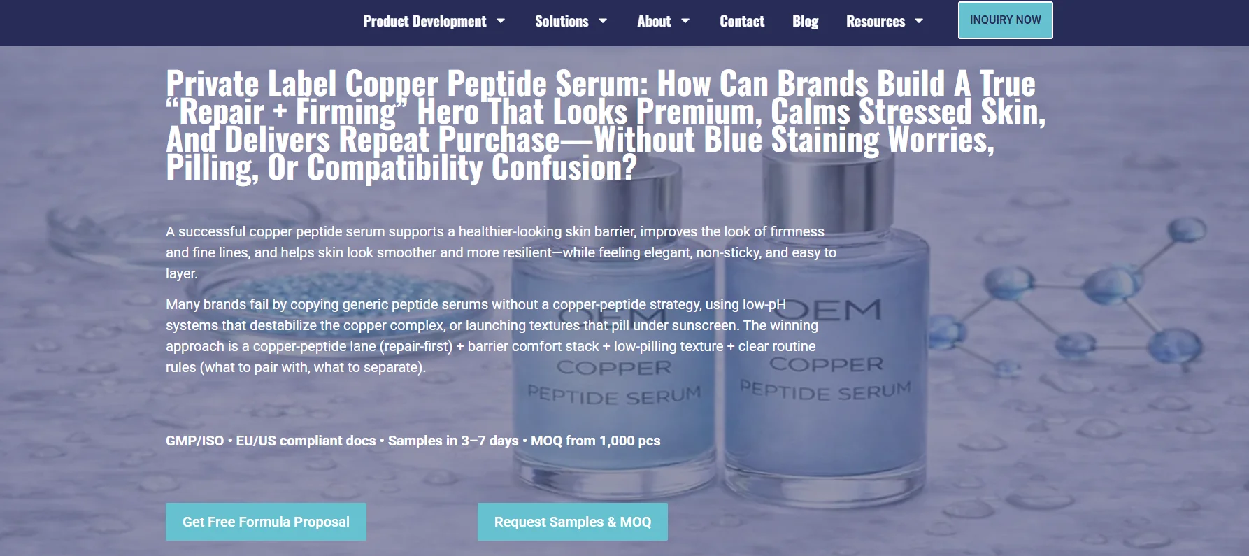 Private Label GHK-Cu Skincare Products Manufacturers
